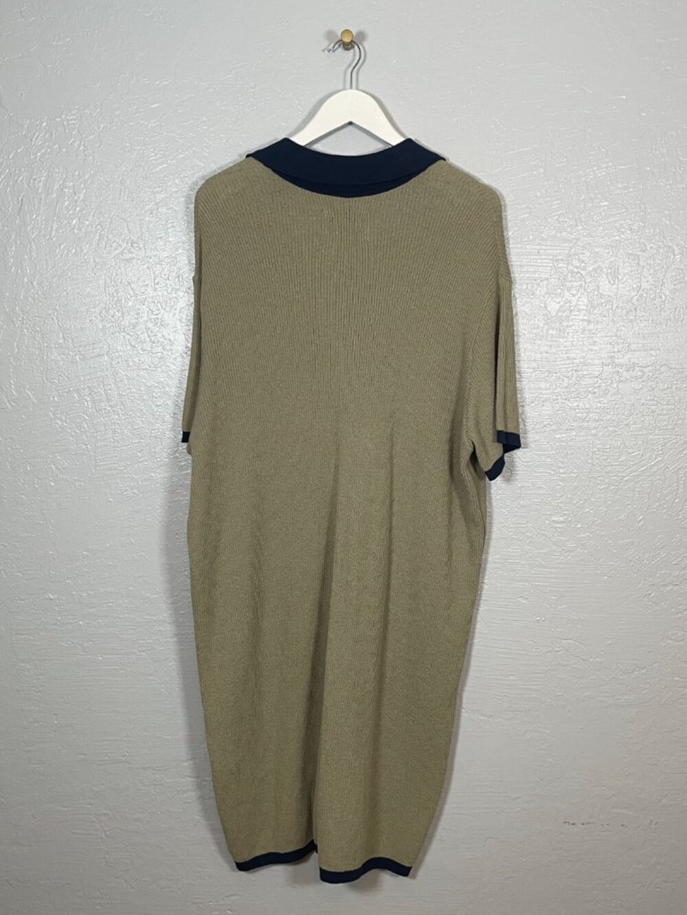 Anthropologie Olive Green and Navy Polo Jumpsuit - Picture 7 of 10